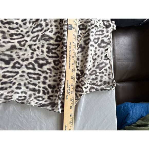 Guess Leopard Print Mini Dress Sleeveless Bodycon Stretch Size S Artsy Y2K - Picture 5 of 5